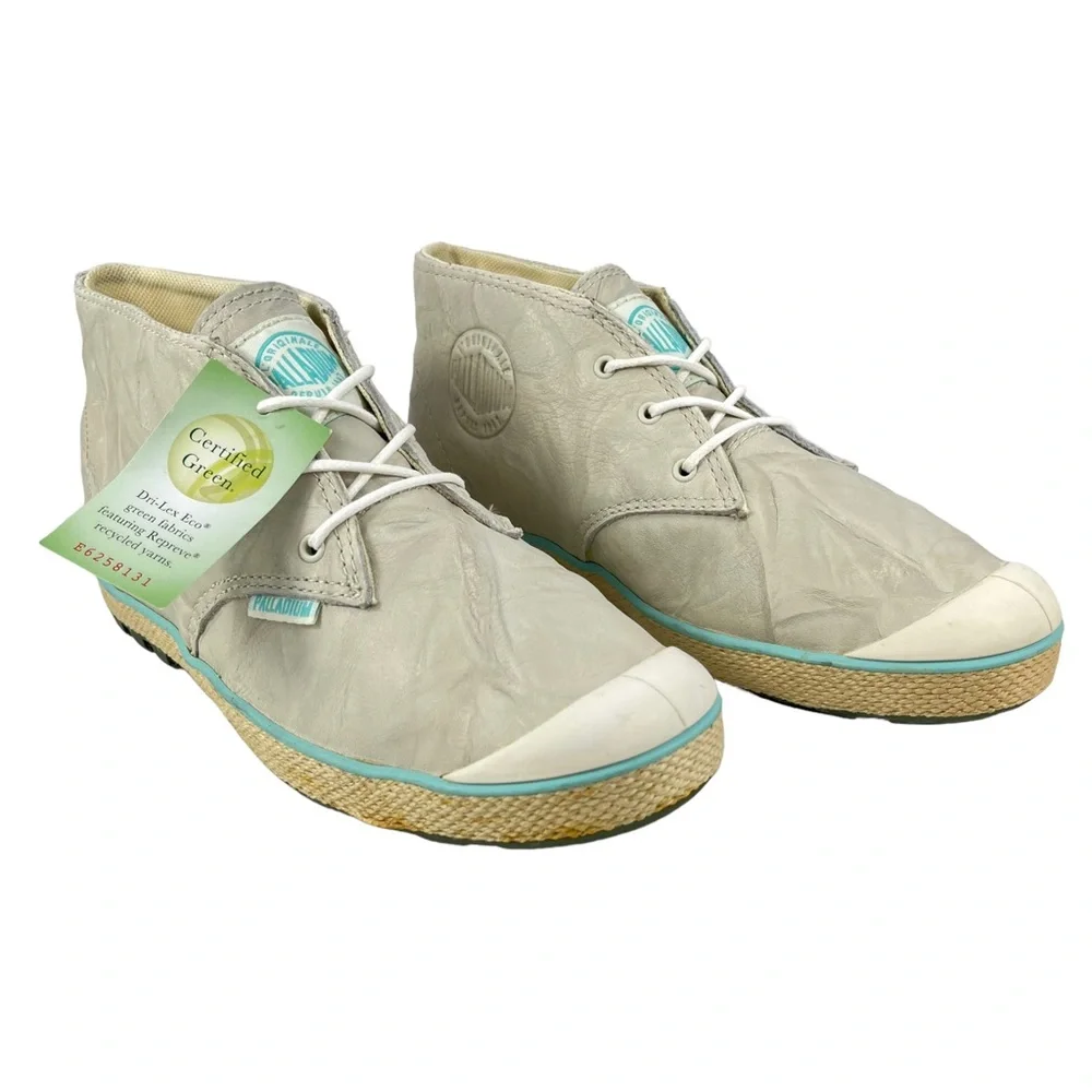 Palladium Women’s 8 Slim‎ Chukka Off White Ankle Boot Shoes